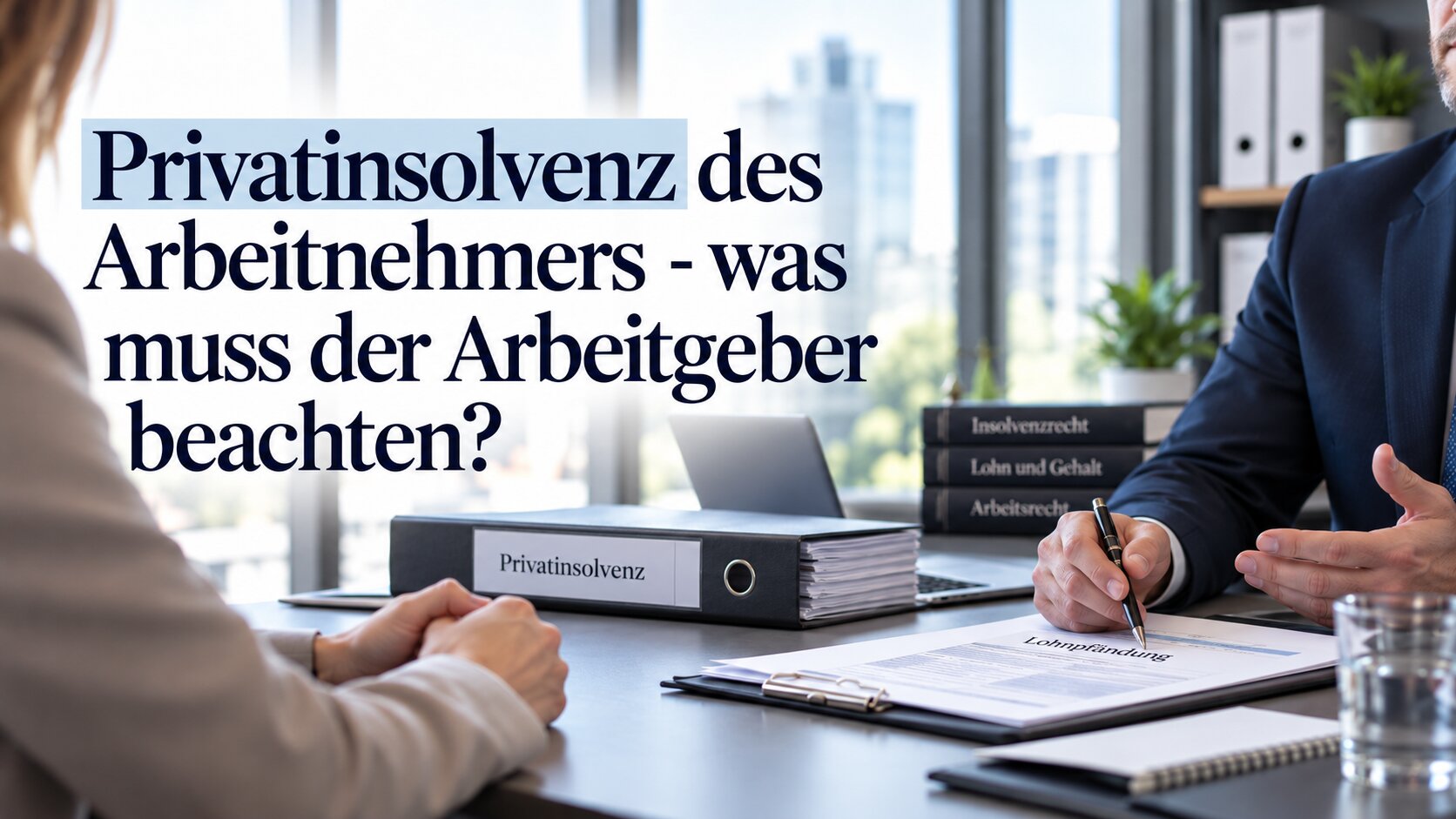 Arbeitnehmer wird privatinsolvent: Das müssen Arbeitgeber jetzt beachten