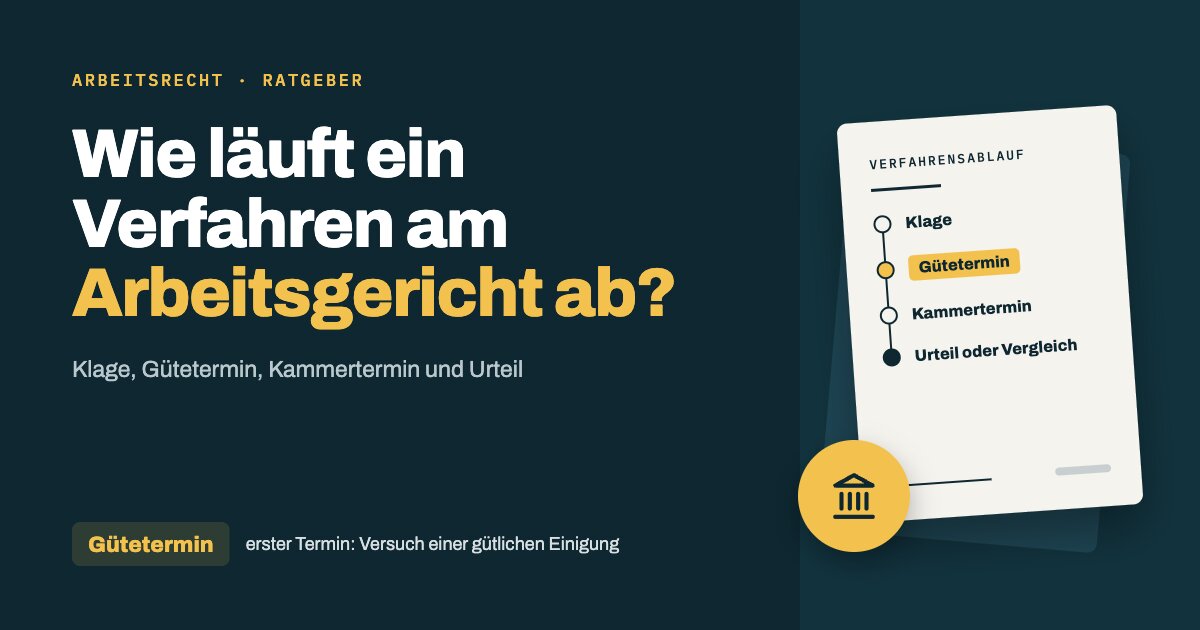 So läuft ein Verfahren vor dem Arbeitsgericht Nürnberg ab